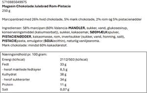 Marcipanbrød, Rom & pistacie 250g