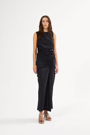 Papery fitted long dress - Bibber