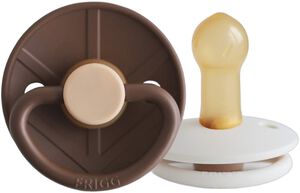 FRIGG Little Viking - Round Latex 2-Pack Pacifiers - Bjorn/S