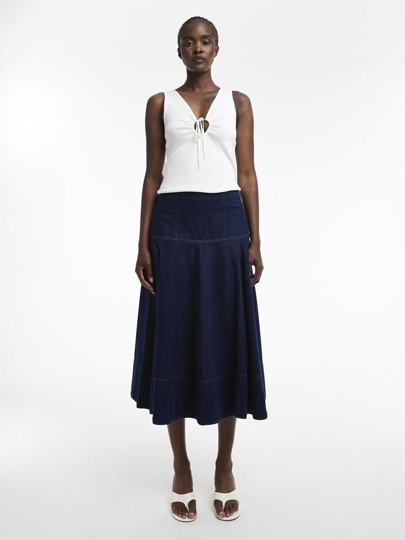 Tsleah Hr Maxi Dnm Skirt Db
