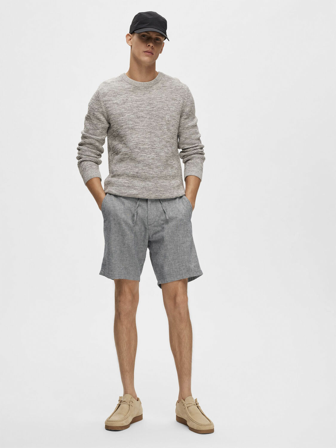 SLHREGULAR-BRODY LINEN SHORTS NOOS