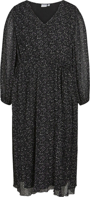 VIDALIANA L/S V-NECK MIDI DRESS/CUR