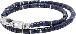 Blue Lapis Heishi Wrap Bracelet