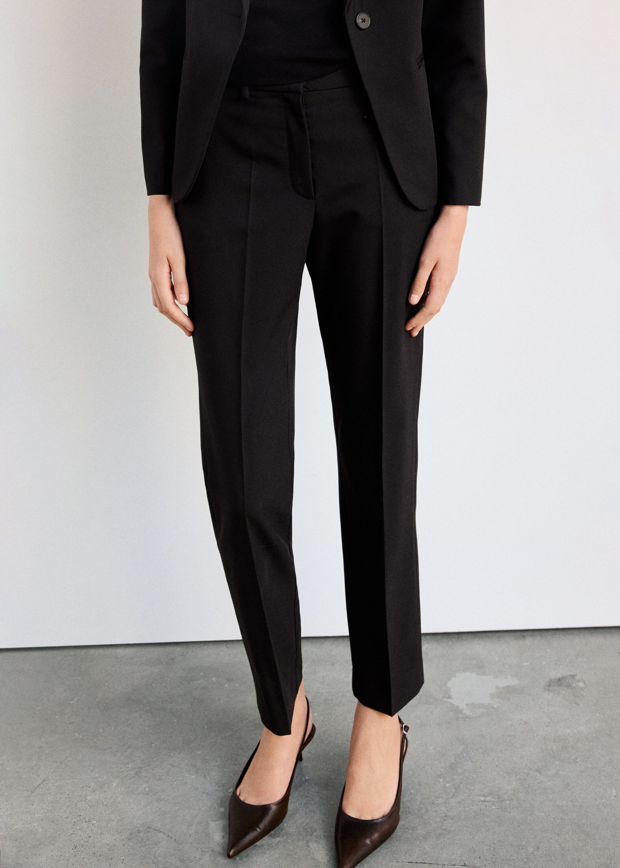 Straight suit trousers