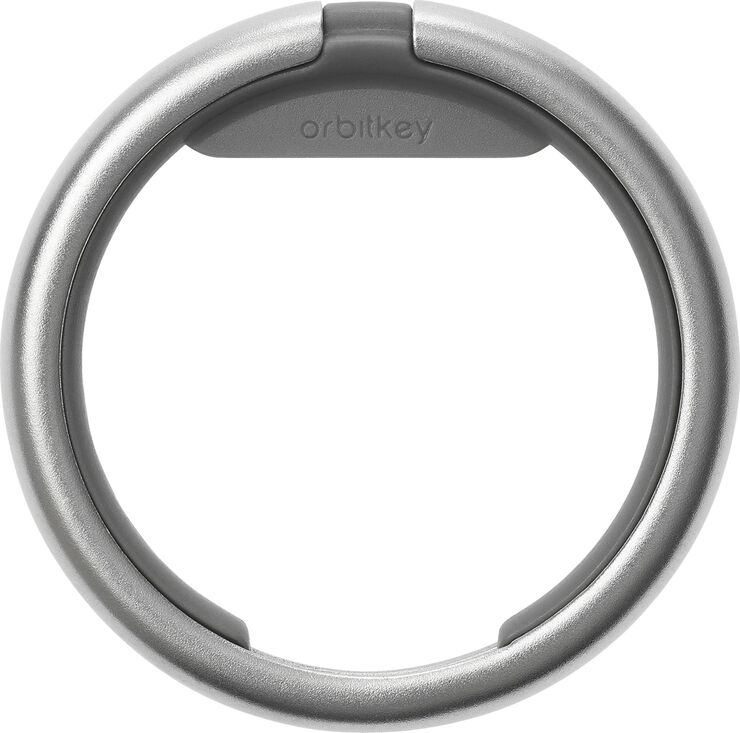 Orbitkey Ring Silver - Charcoal