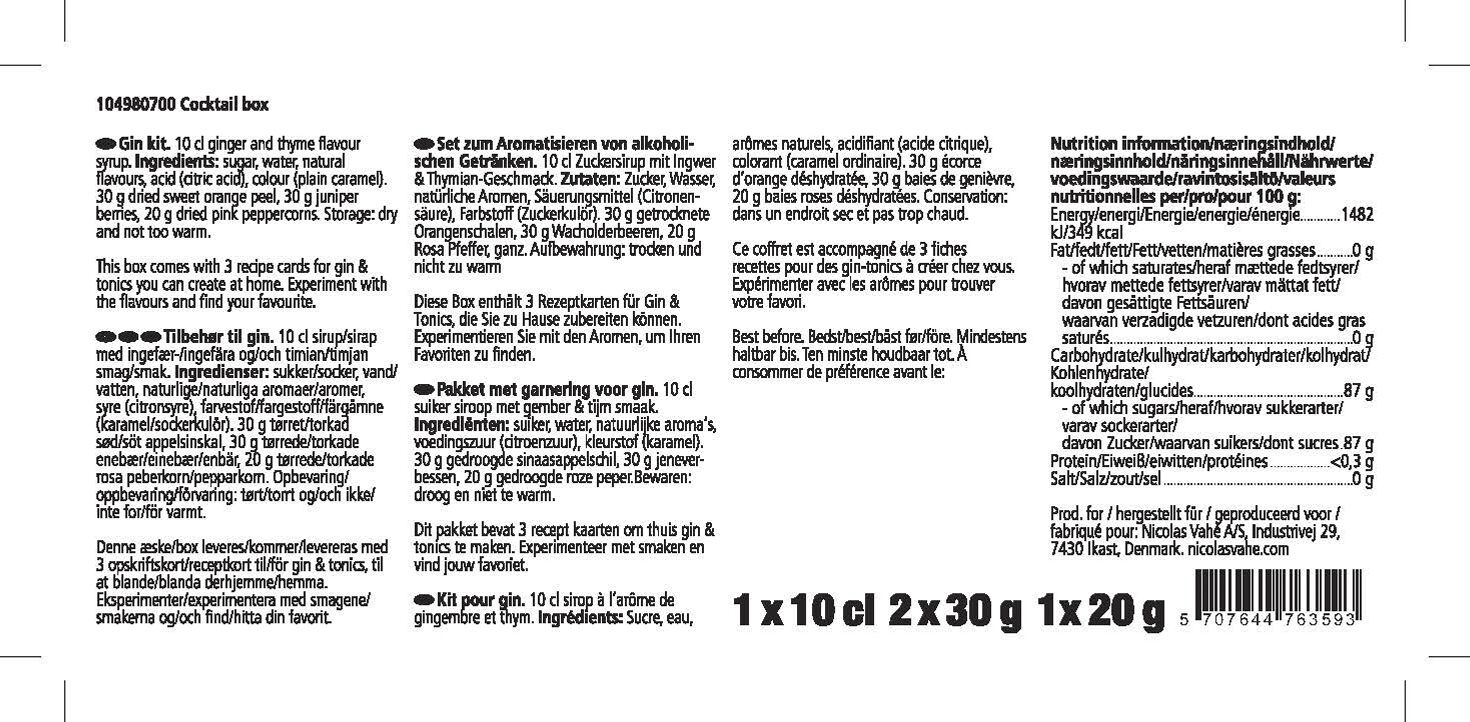 Cocktail BoxGave&aelig;ske, Nicolas Vah&eacute; Cocktail Box UDG&Aring;R