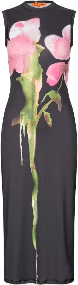 2244 Stocking Jersey, Elastic Tank Crewneck Dress