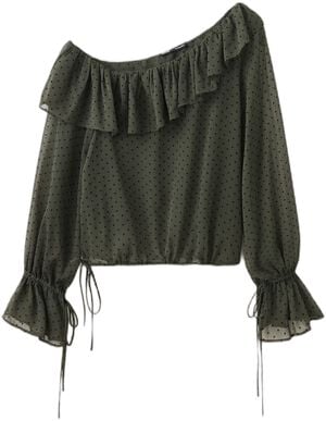 Plumeti blouse with an asymmetric n