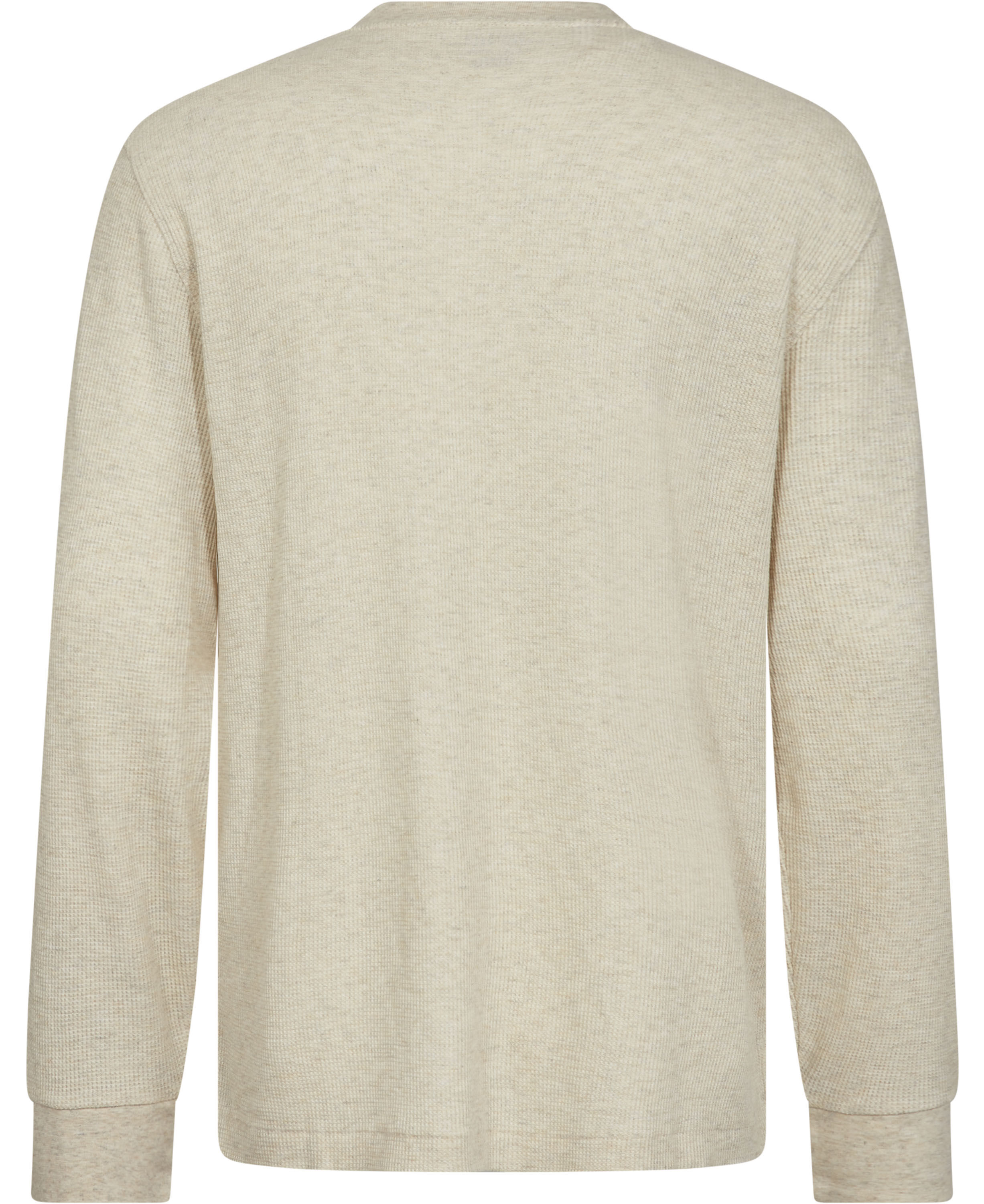 Waffle-Knit Henley Sleep Shirt