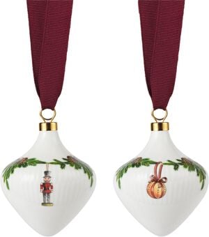 Stjerne Riflet OrnamentSæt2stk