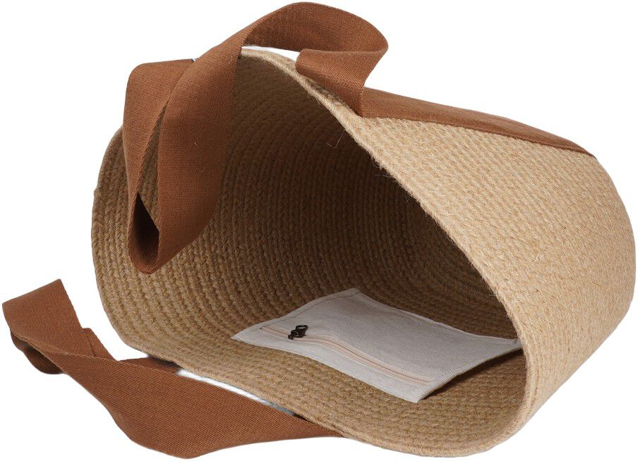 PEPPINO - JUTE BAG WITH COTTON HANDLES 45 X 40 CM