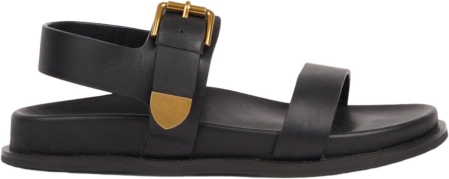 SALMAGI - ADJUSTABLE LEATHER SANDAL W/HEEL STRAP