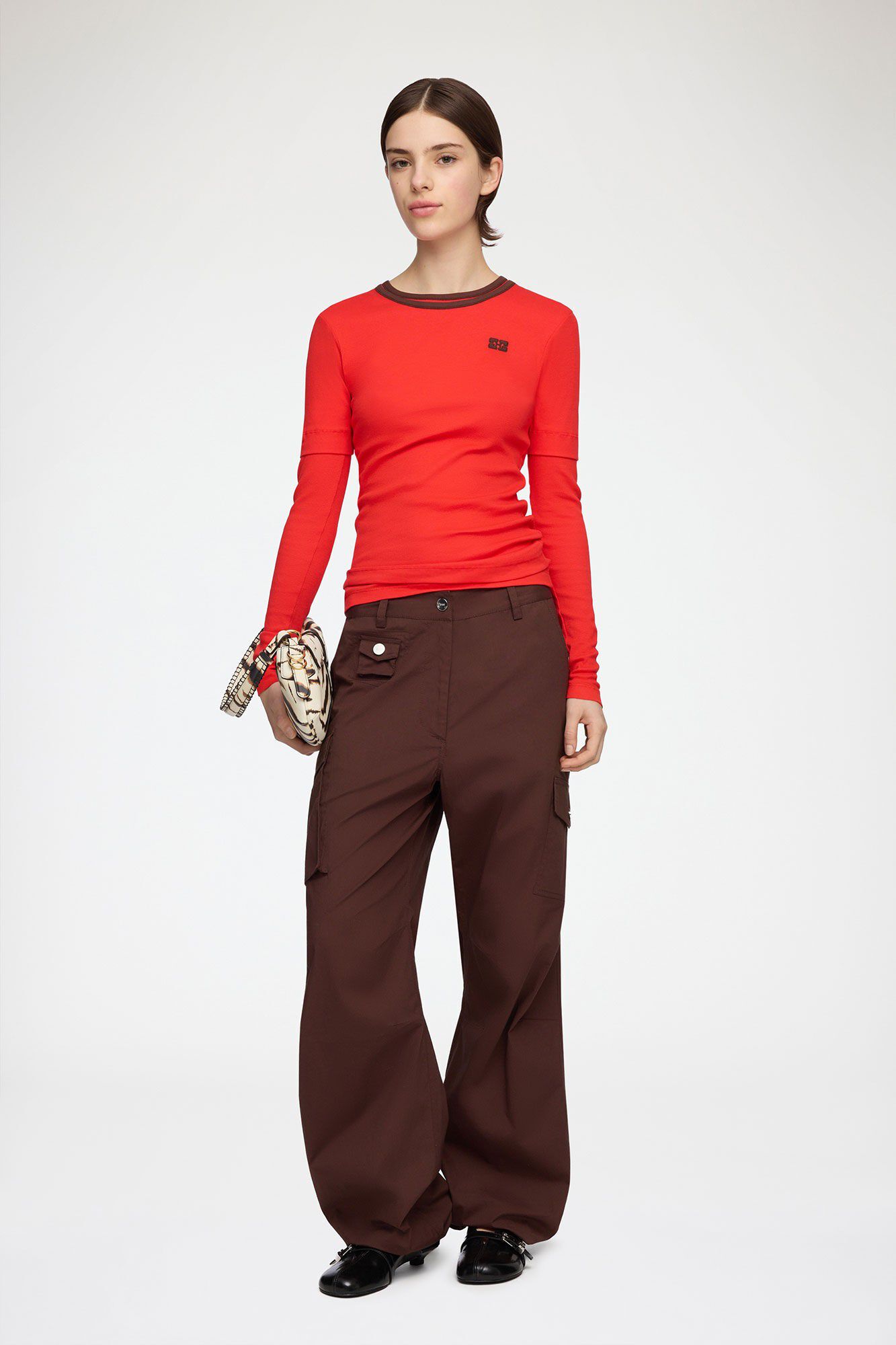 Stretch Cotton Pocket Cargo Pants