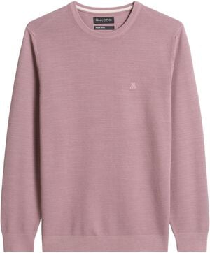 Crewneck, cotton slub, piqué struct