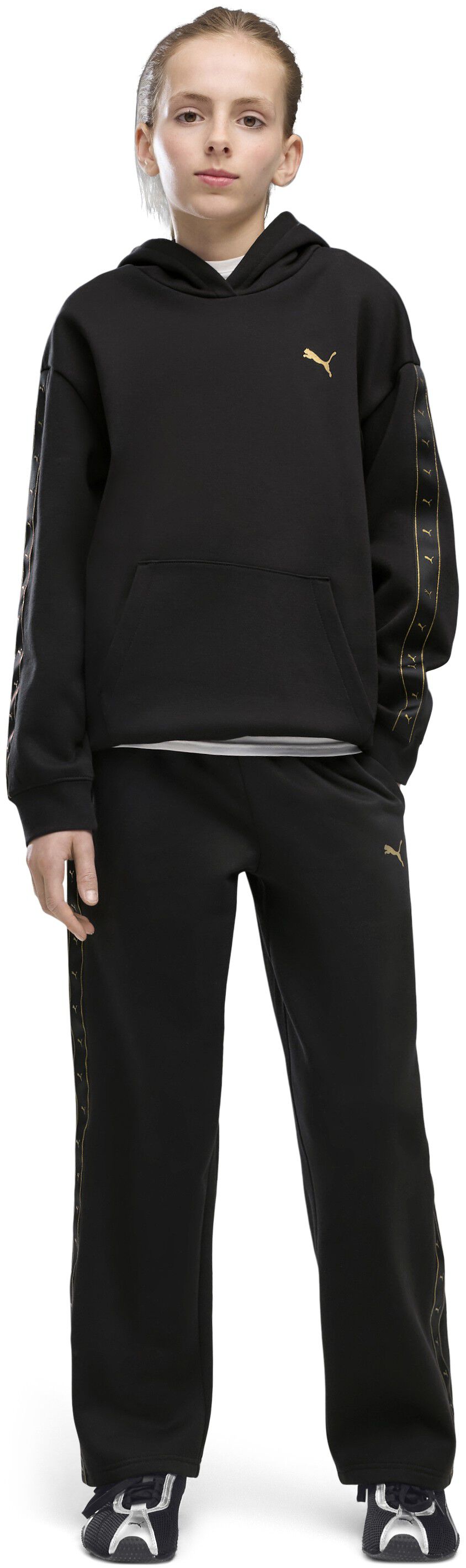 ESS TAPE RELAXED HOODIE FL G