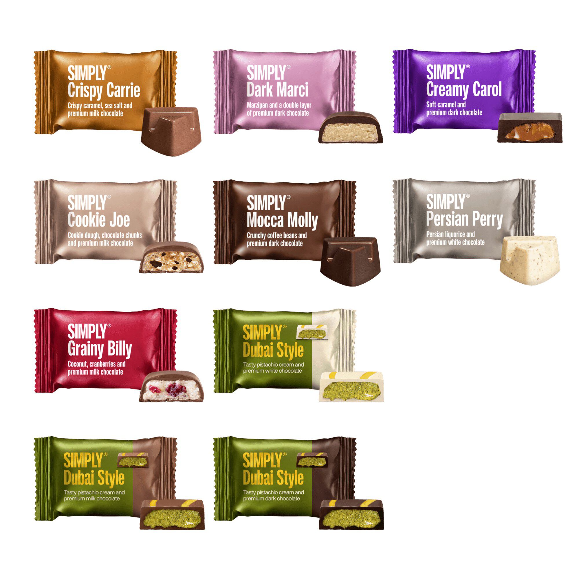 Simply&reg; CHRISTMAS BOX PREMIUM chokolade&aelig;ske (500g)