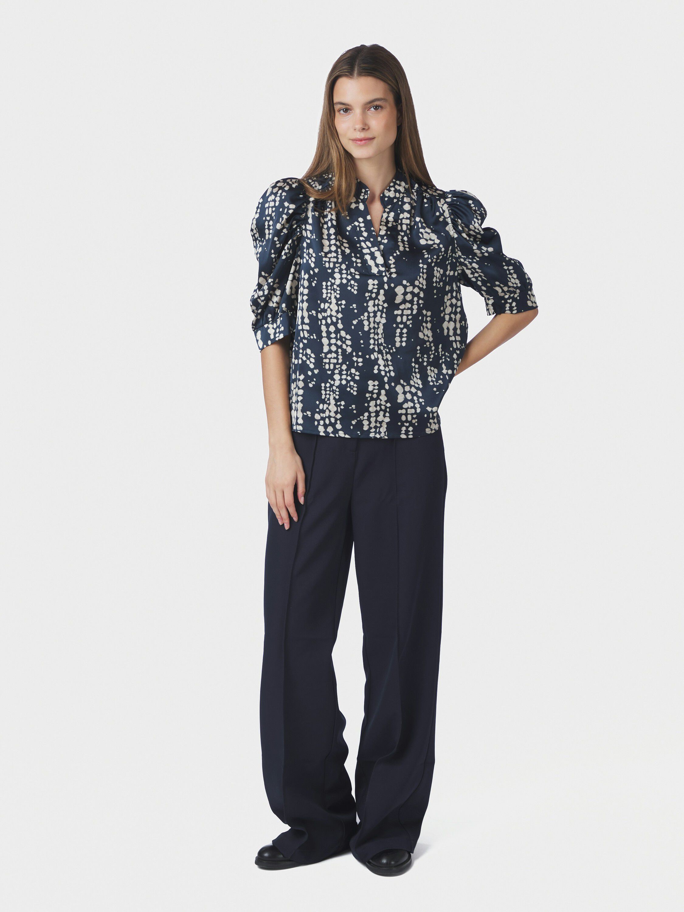 Roella Scatter Print Blouse