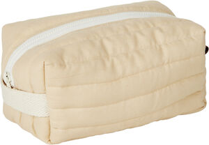 Quilted Toiletry Bag - Wheat