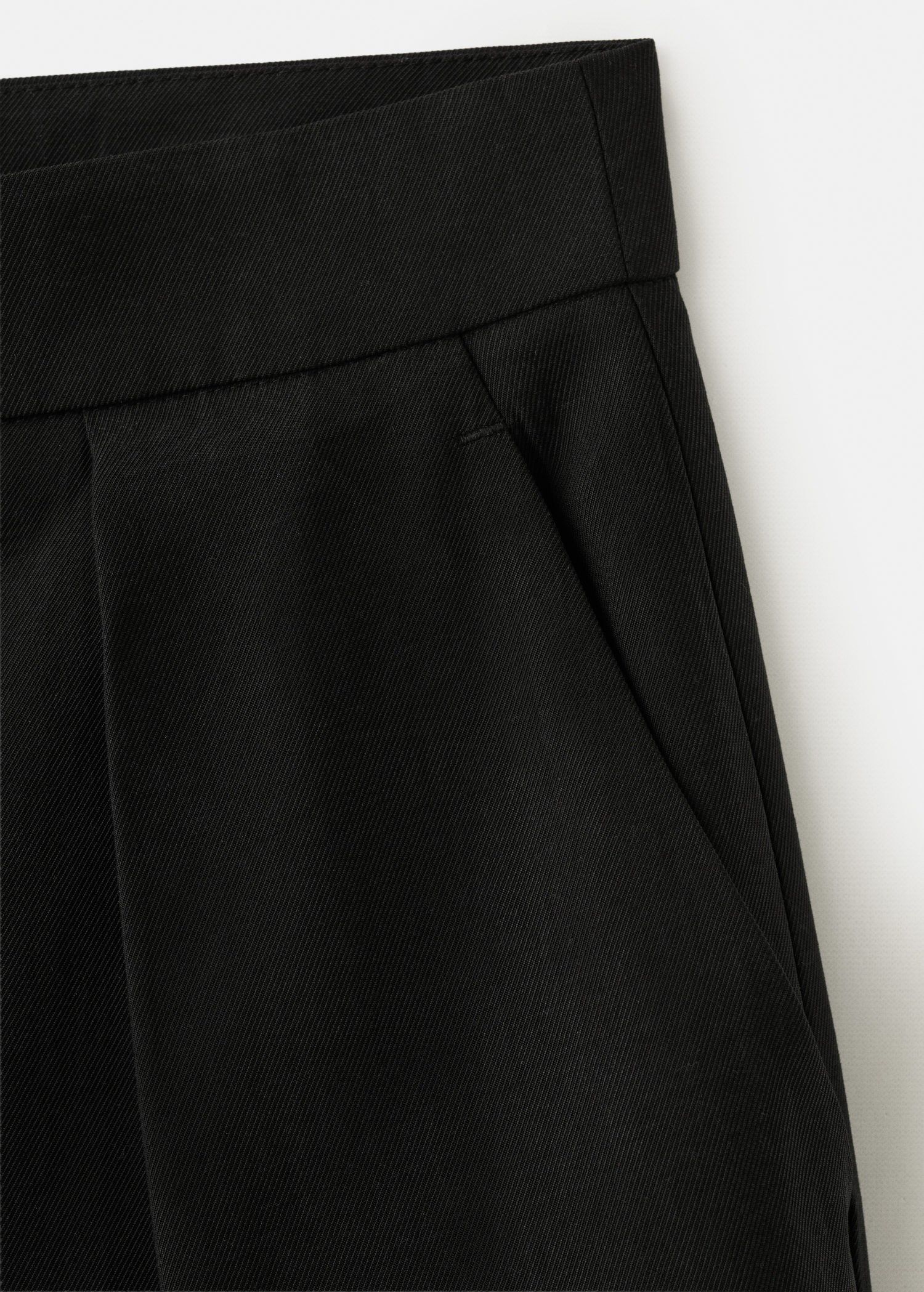 Straight-fit lyocell trousers