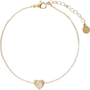 Bracelet rhinestone heart