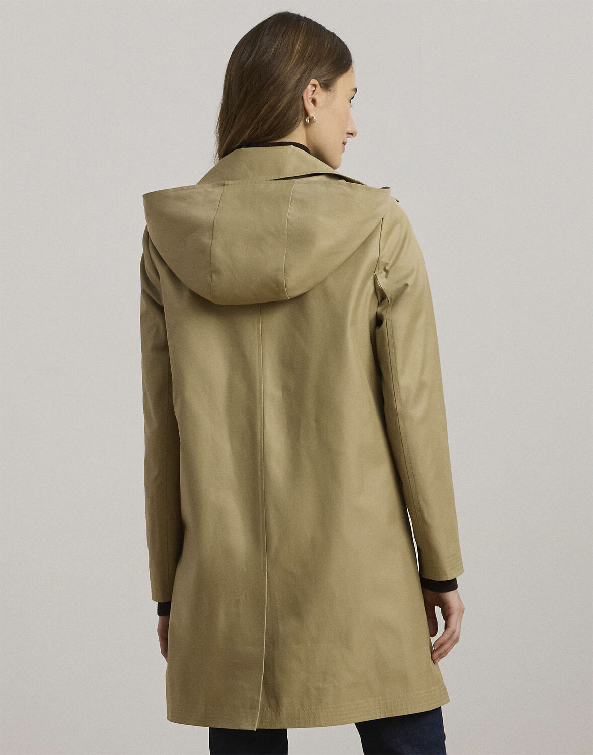 Hooded Cotton-Blend Balmacaan Coat