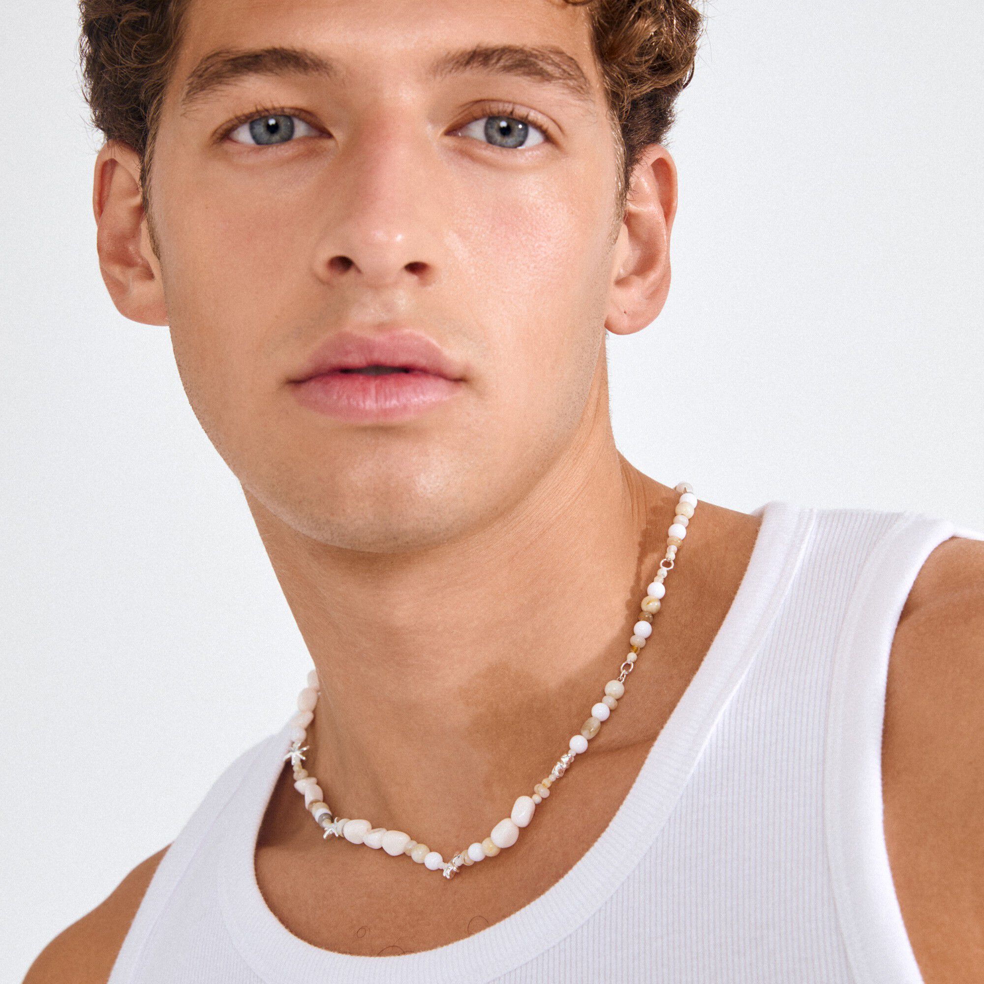 PRISM necklace white/silver-plated