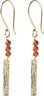 Bar Carnelian Earrings GP