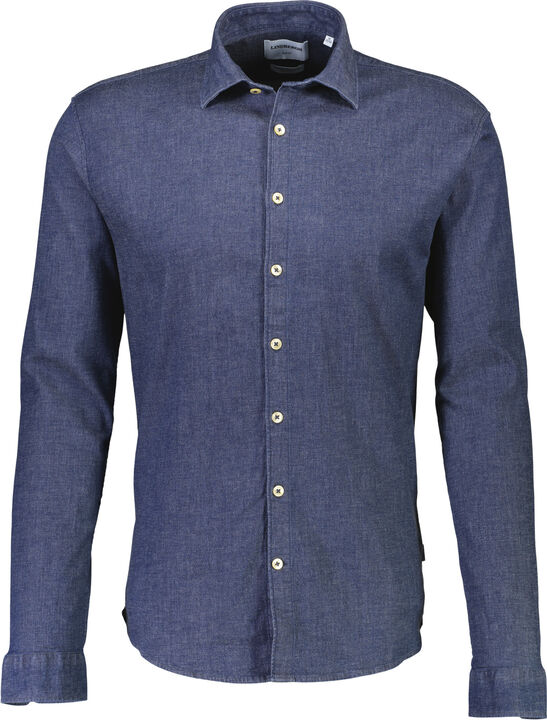 Soft indigo stretch shirt L/S