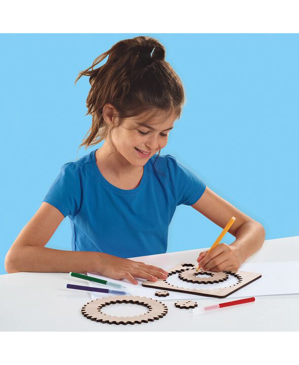 SES Creative - Spiraltegnesæt af træ