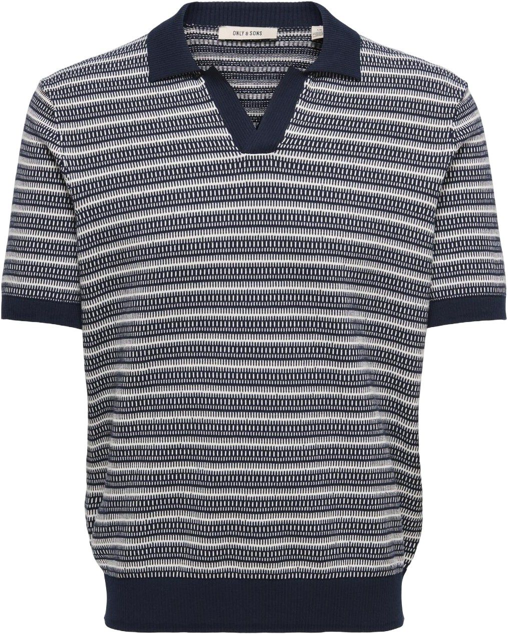 ONSTILO LIFE REG SS SPLIT NECK KNIT