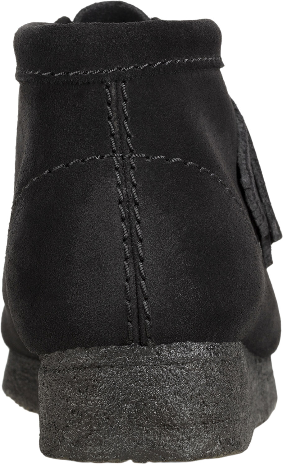 Wallabee Boot. Black Sde, D, 4
