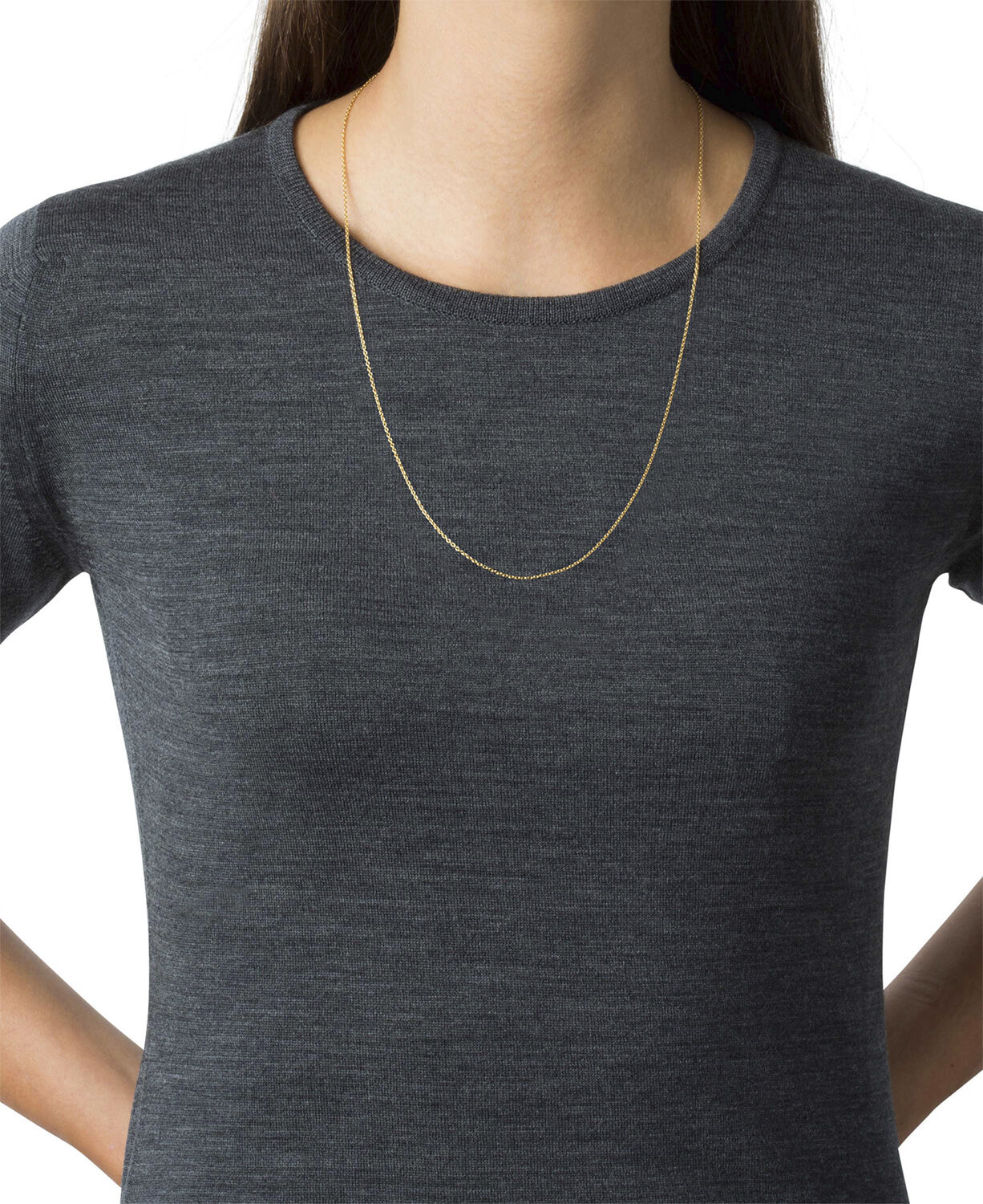 Anchor Chain, gold plated sterling silver - 42 CM