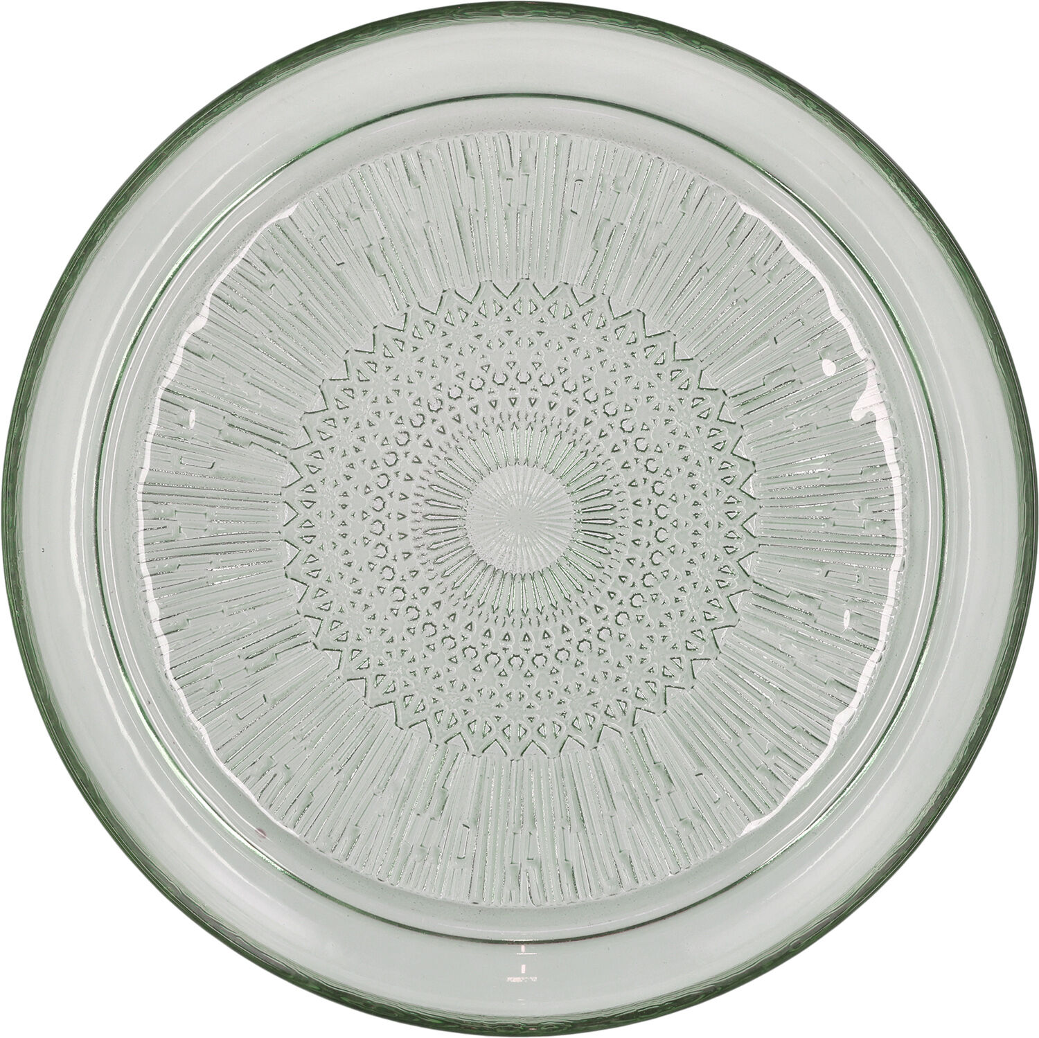 Glastallerken Kusintha 25 cm Gr&oslash;n