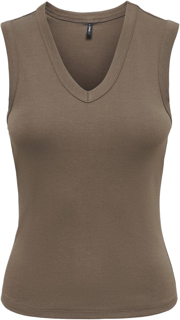 Onlriley S/L V Neck Top Cs Jrs