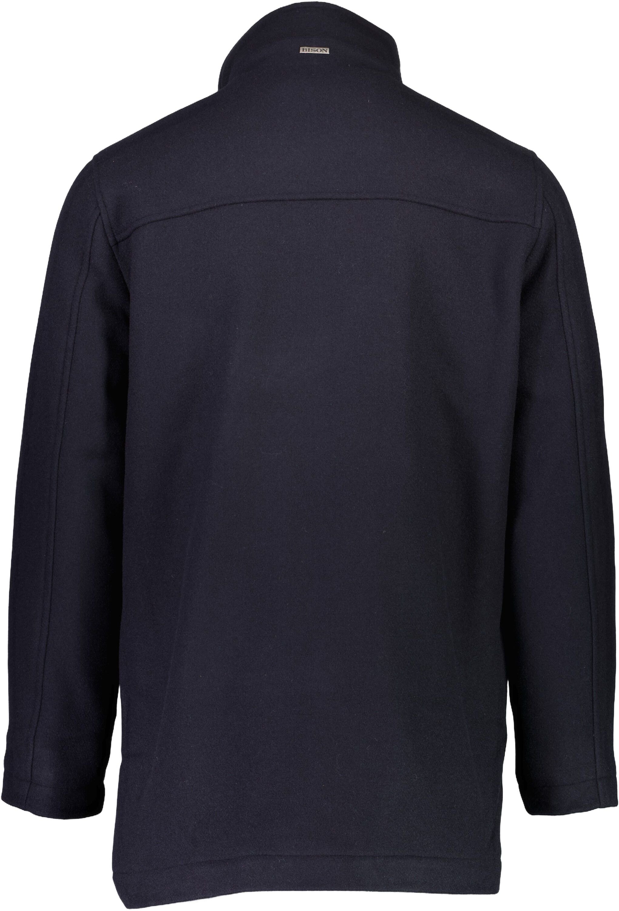 Relaxed-fit wool car coat