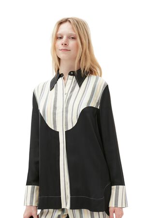 Mix Slub Stripe Shirt