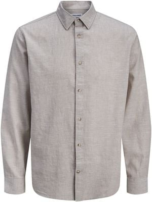 JJESUMMER LINEN BLEND SHIRT L/S SN