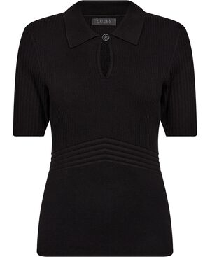 FLORA CUT-OUT POLO SS SWTR