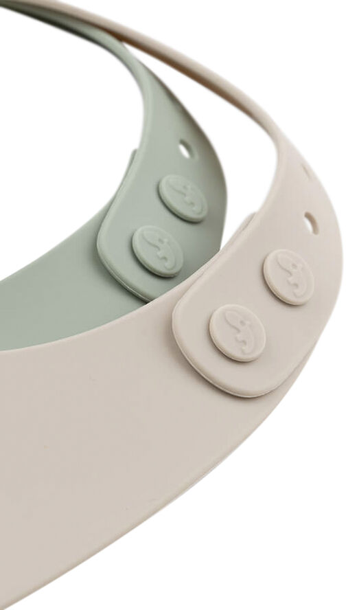 Silikone hagesmæk 2 stk. Lalee Sand/Grøn