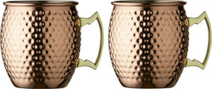 Moscow mule-krus 55 cl 2 stk. Kobber hamret