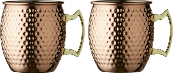 Moscow mule-krus 55 cl 2 stk. Kobber hamret