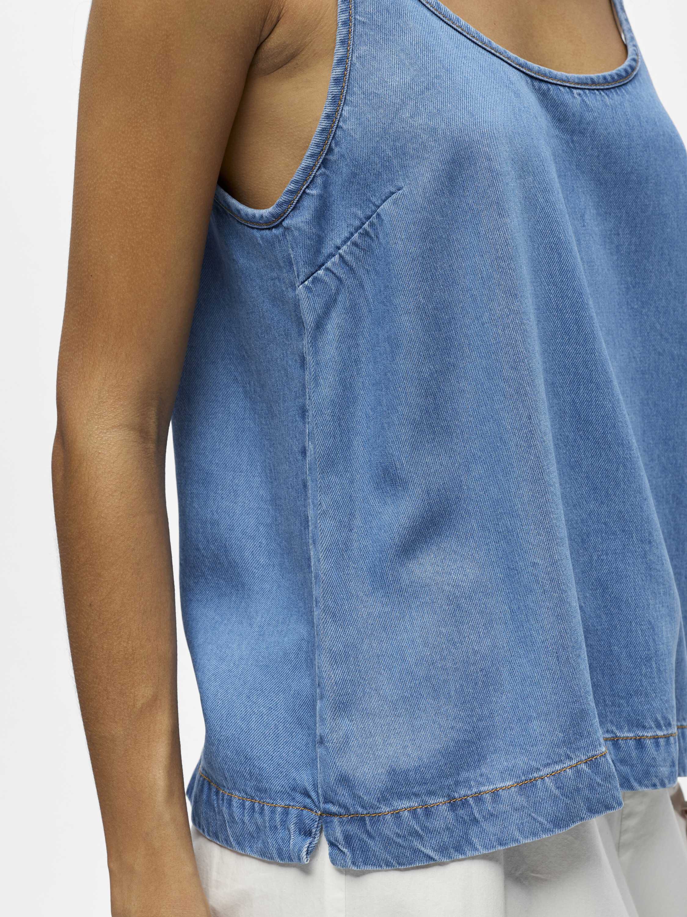 OBJFRAME SINGLET DENIM TOP 145 ND