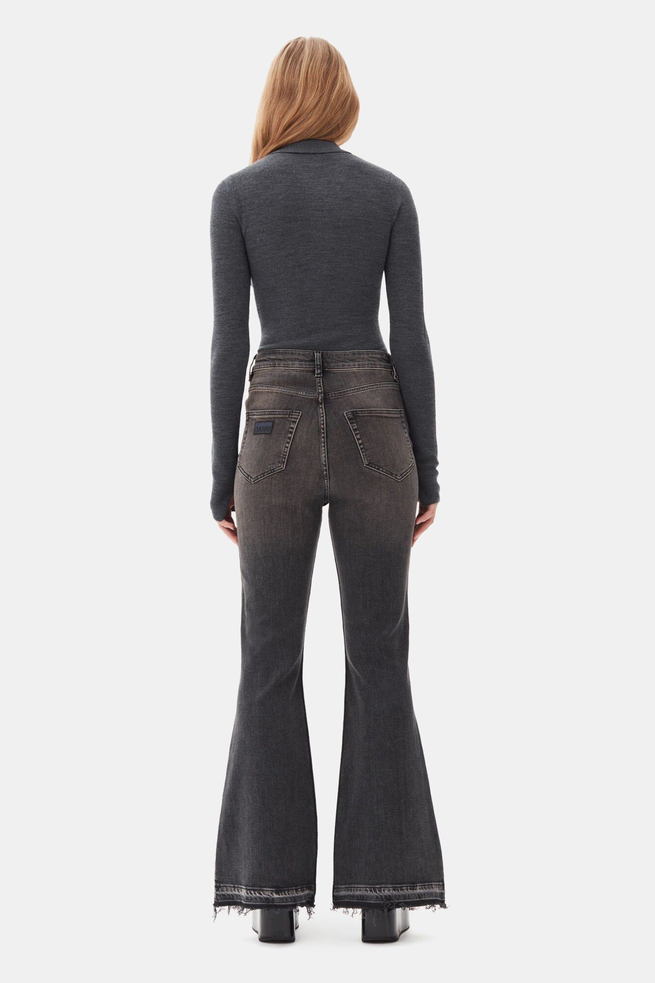 Tint Edge Denim Flare Jeans HW