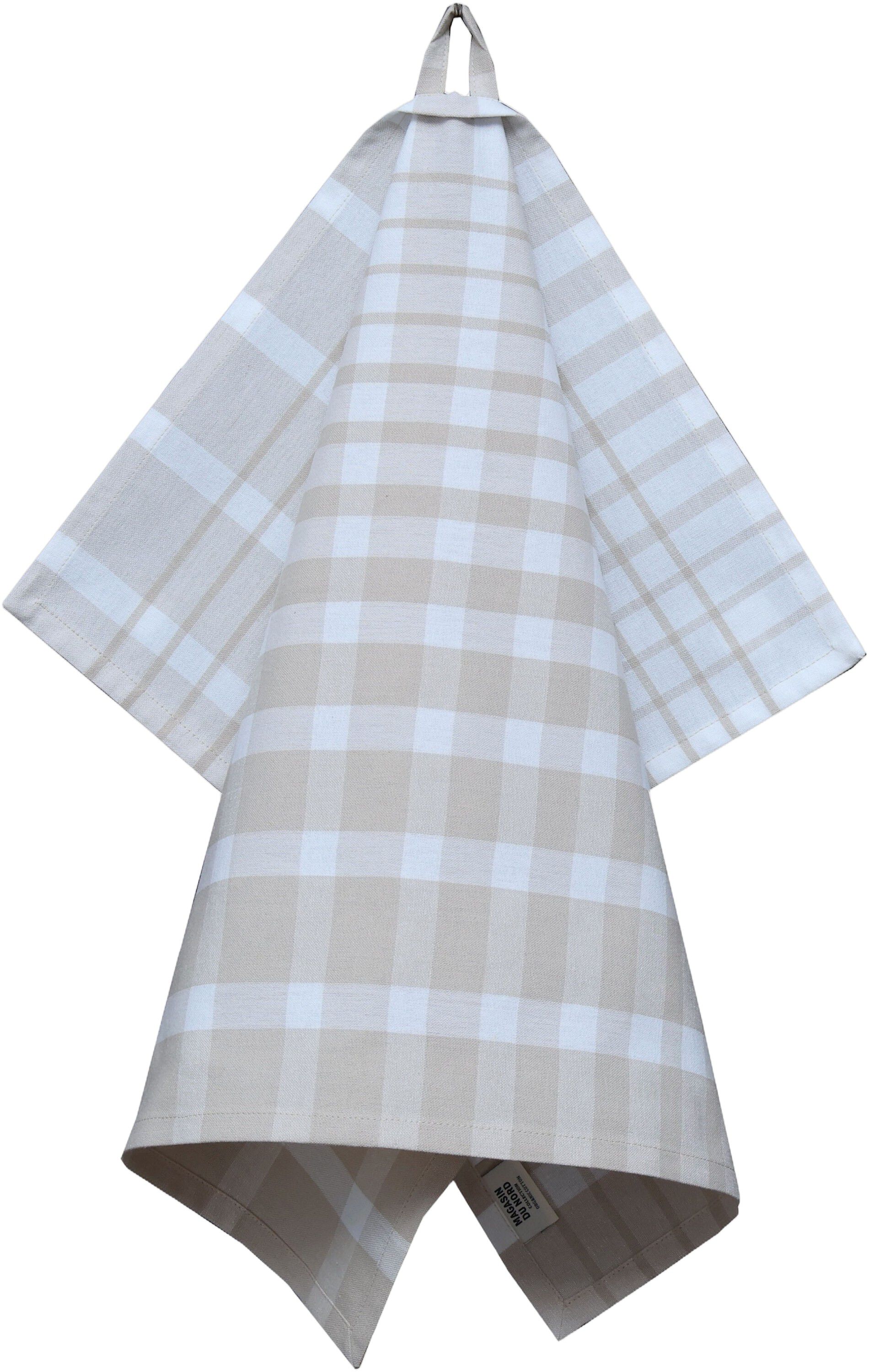 Tea Towels 50x70 cm ENZO - Check Sand