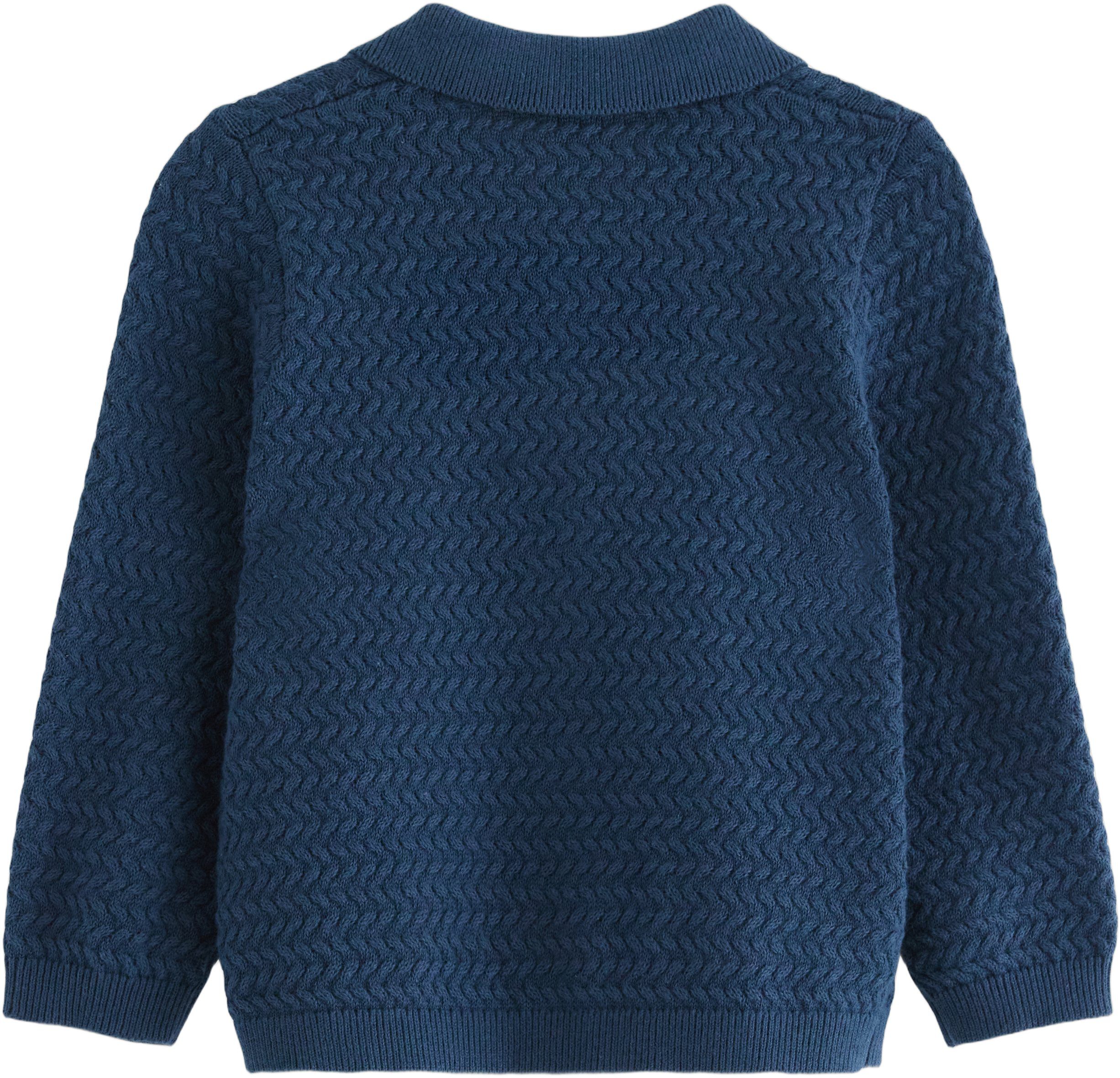 Strikket cardigan med knaplukning o