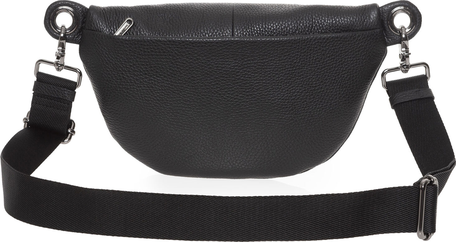 MELLOW LEATHER BUM BAG / NERO