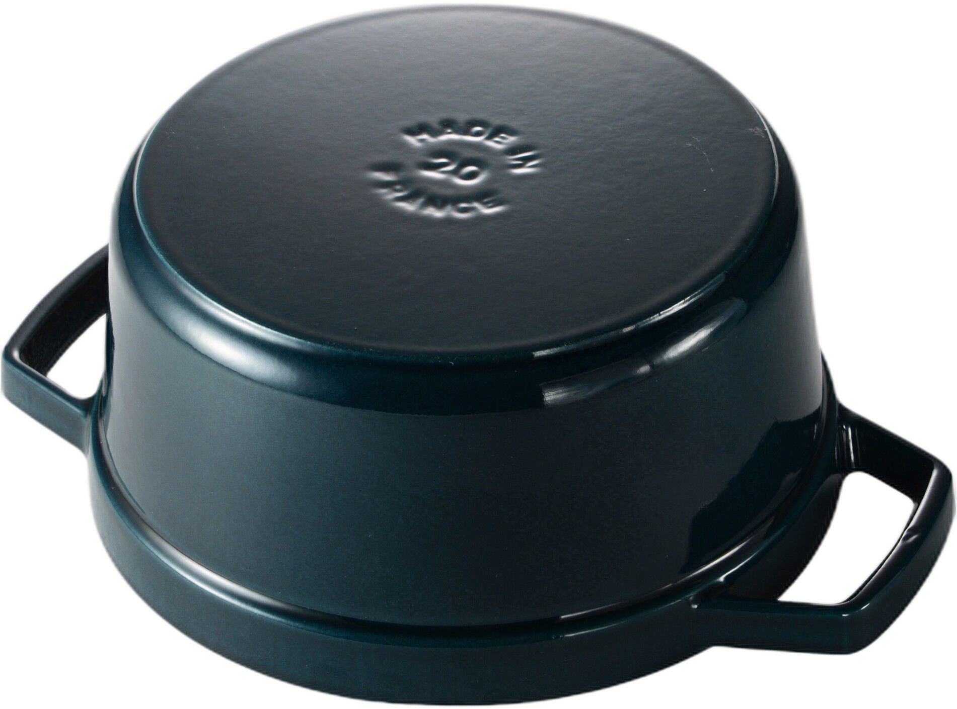 La Cocotte Cocotte 20 cm / 2,2 l, Rund, La-Mer-Turkis-Bl&aring;gr&oslash;