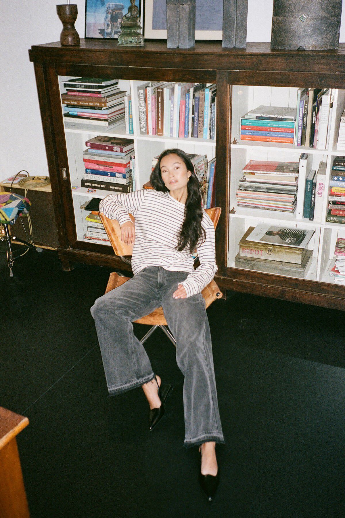 Light stretch crew neck top - Hila