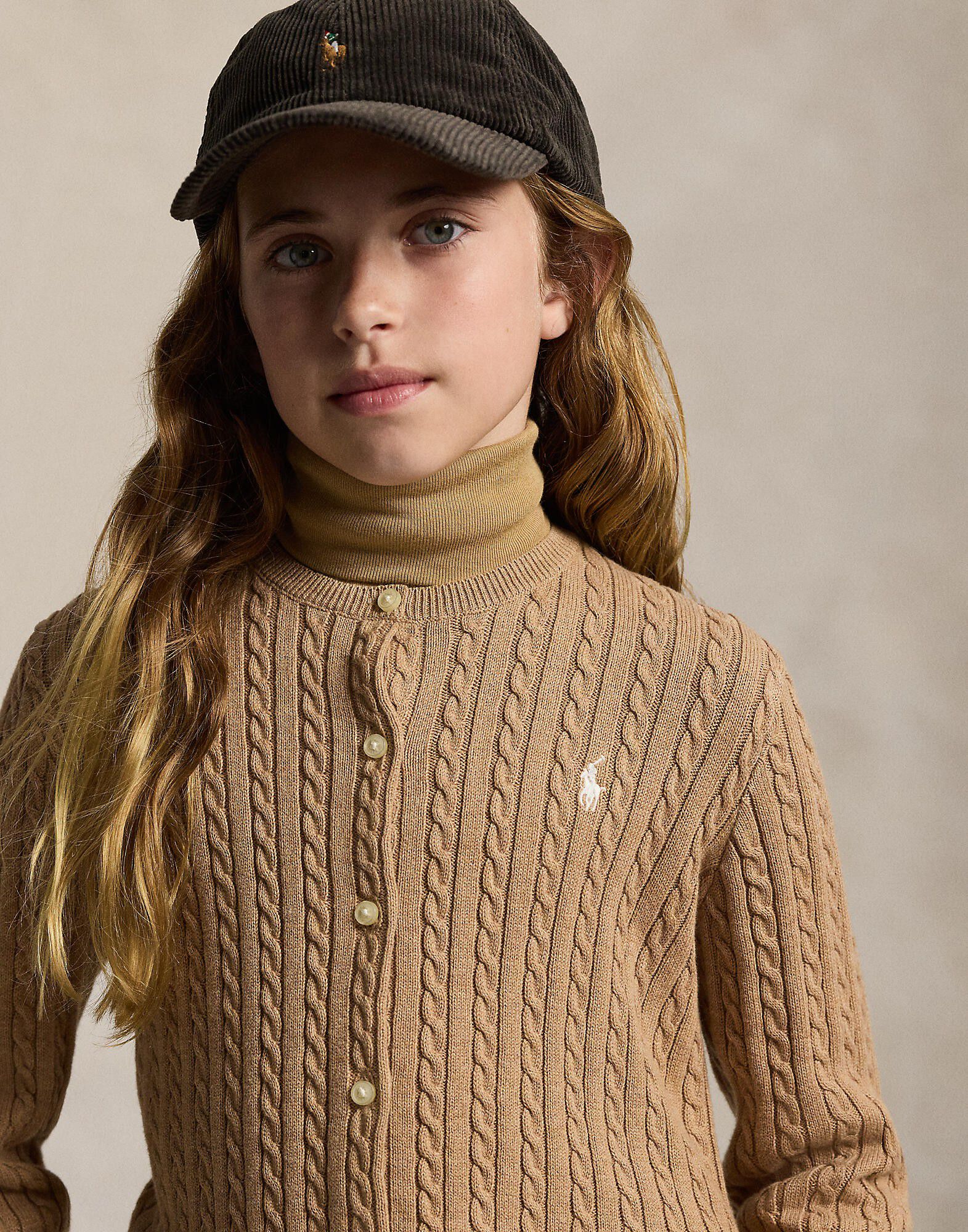 Mini-Cable Cotton Cardigan