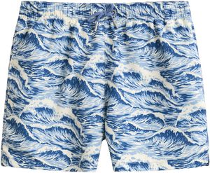 WAVES PRINT SWIM SHORTS